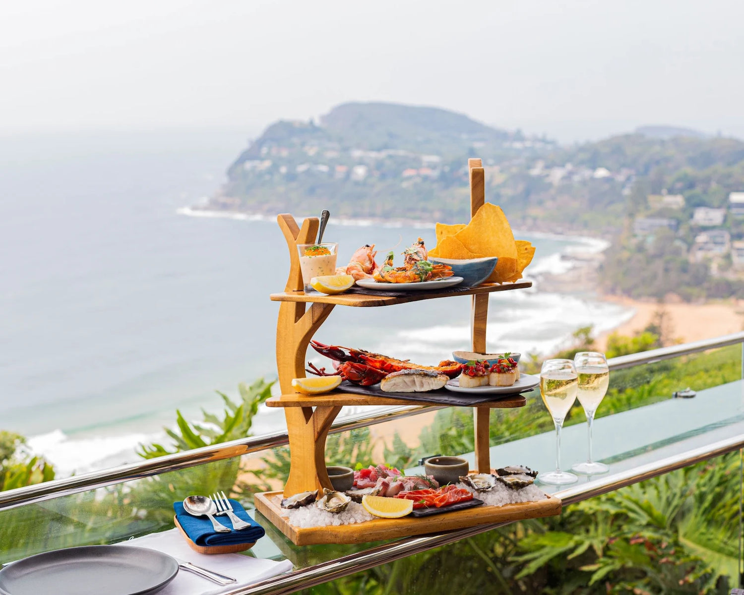 Seafood platter at Jonah's restaurant at Whale Beach on Sydney's Northern Beaches.
