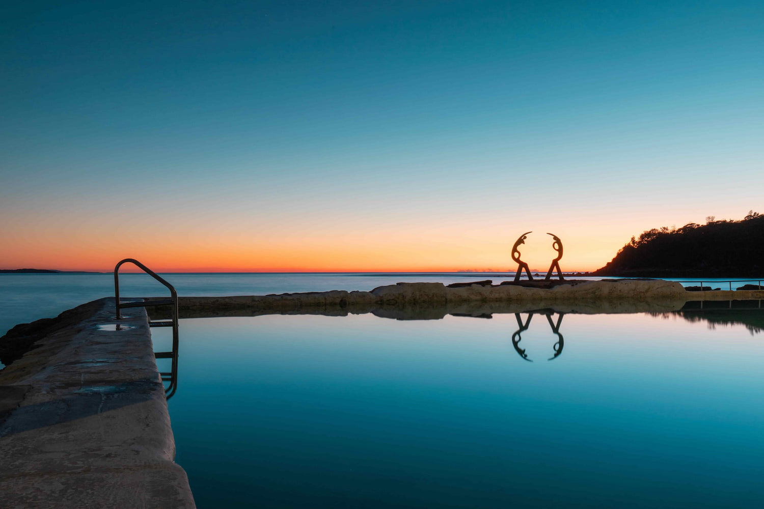 Fairy Bower ocean pool at dawn in Manly Beach on Sydney's Northern Beaches