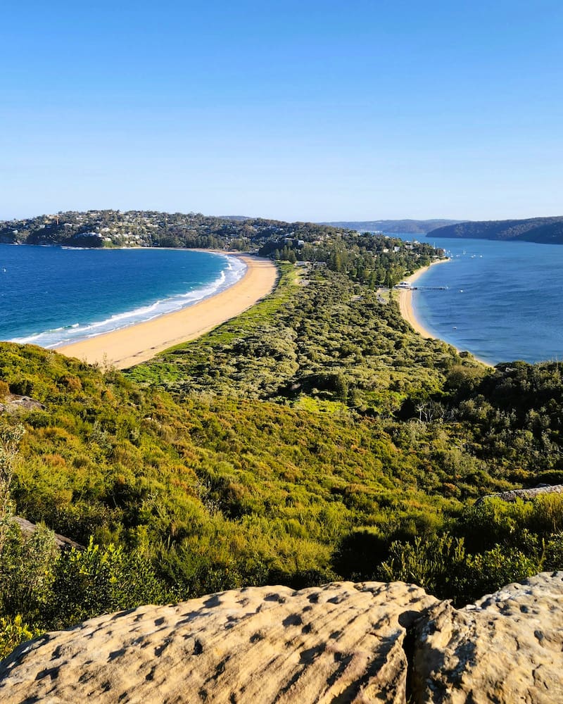 Pacific ocean and Pittwater view from Palm Beach on Sydney's Northern Beaches