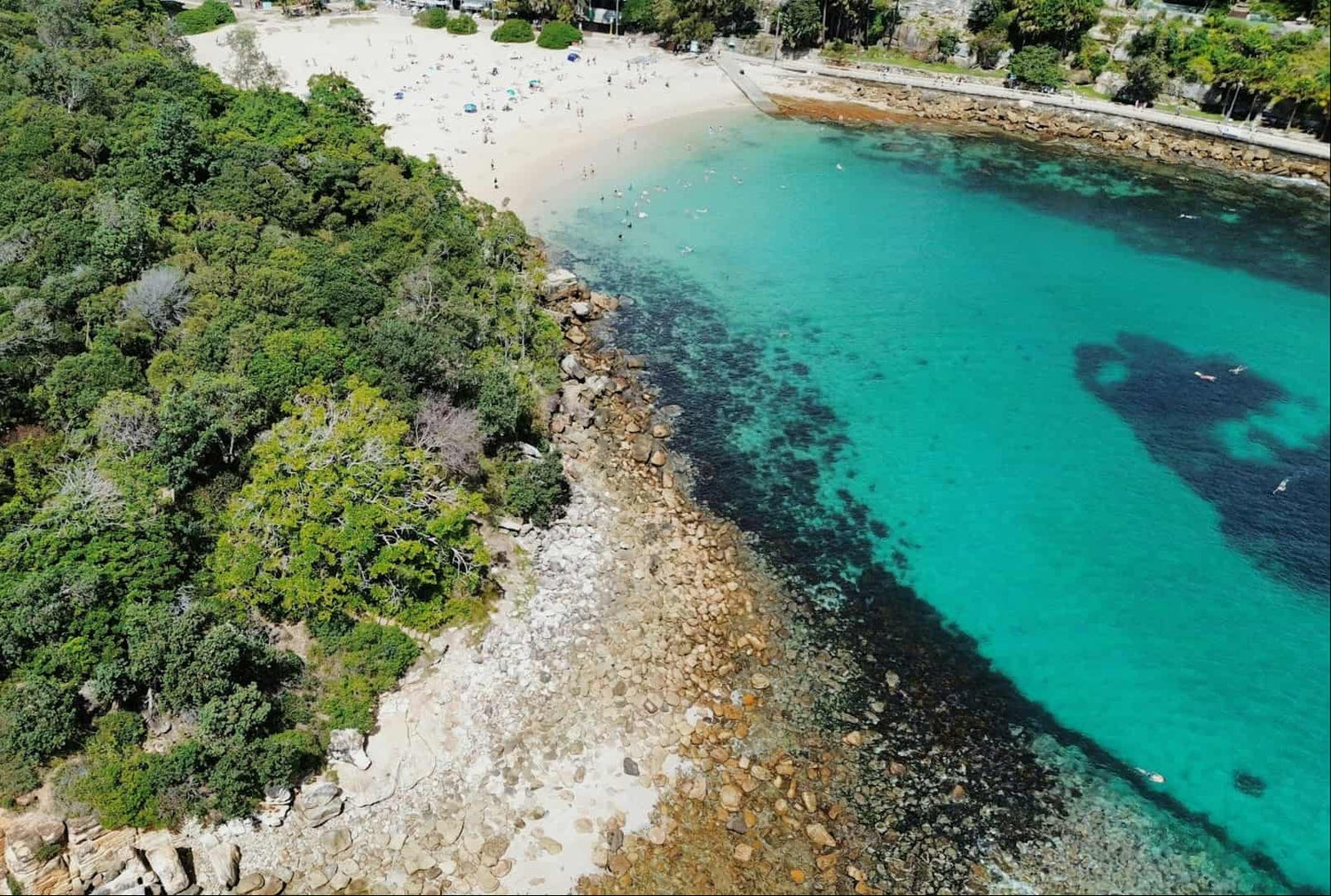 Shelly Beach with turquoise water in Manly Beach on Sydney's Northern Beaches